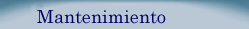 Mantenimiento 