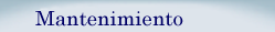 Mantenimiento 